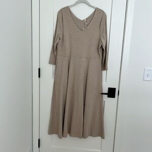 Pact NWT size XlL 3/4 sleeve dress